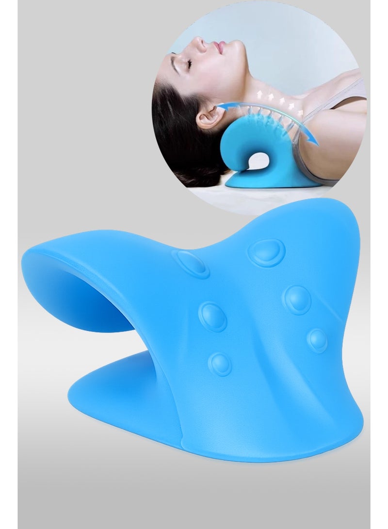 دائرة مربعة وسادة شدّ الرقبة العنقية بتصميم هندسي – دعم انحناء الرقبة لتخفيف الضغط وتحسين المحاذاة - Image 1